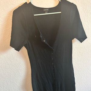 Torrid ribbed stretch body con